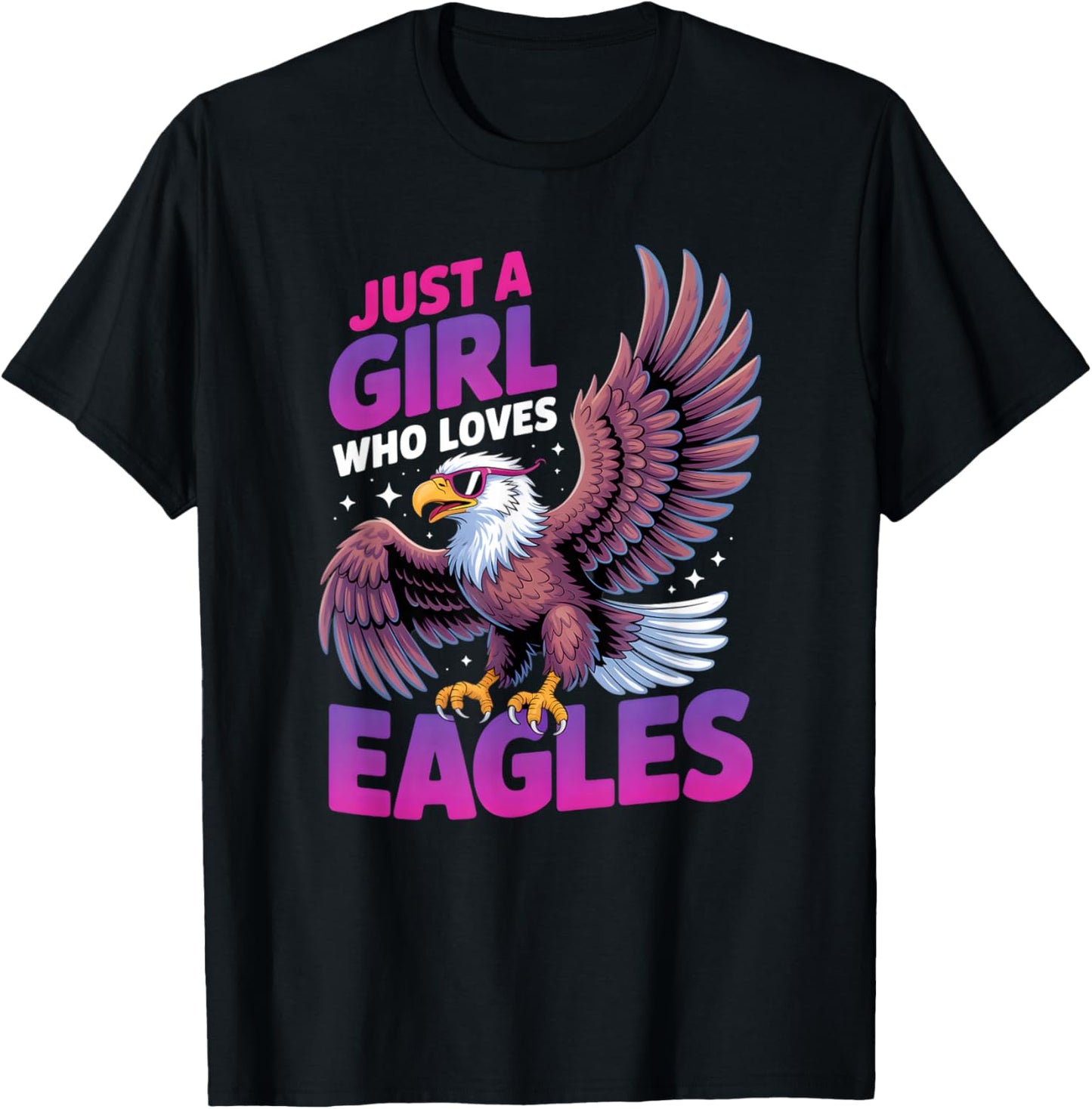Girls Eagle T-Shirt - T-Shirt | Black