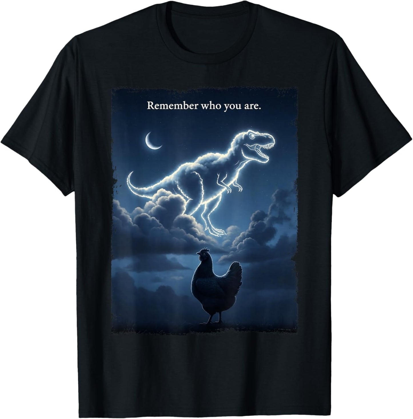 Remember Who You are - Funny Evolution Joke Meme T-Shirt - T-Shirt | Black