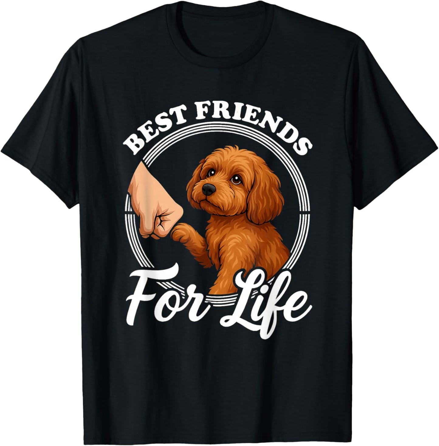 Cavapoo Lover Design Beautiful Cavapoo Dog T-Shirt - T-Shirt | Black