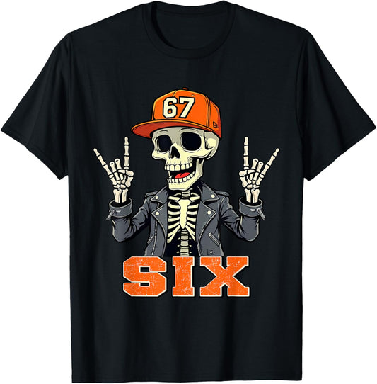 67ENDY Skeleton – 67 Six Seven Halloween 6 T-Shirt - T-Shirt | Black