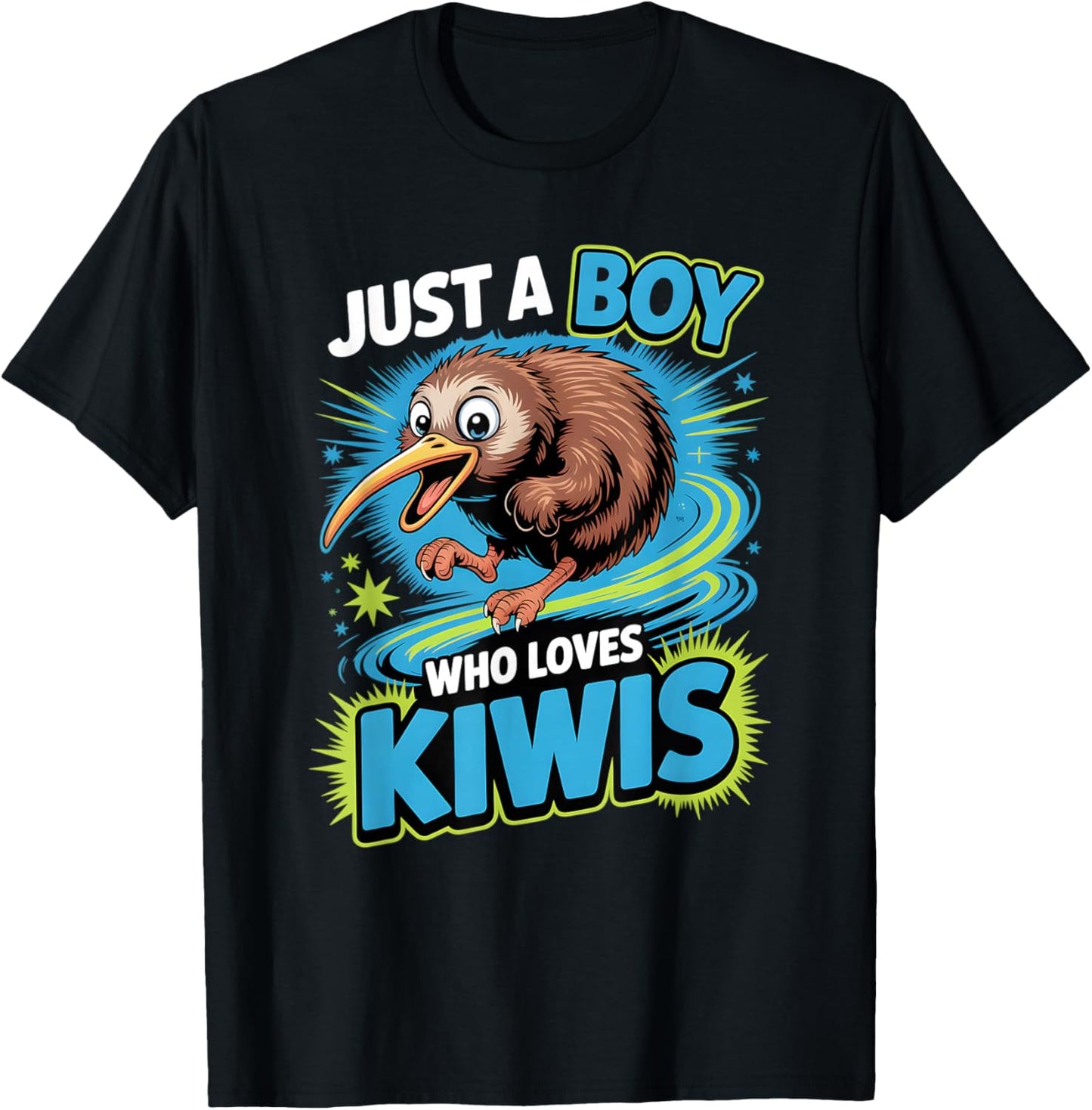 Boys Kiwi T-Shirt - T-Shirt | Black