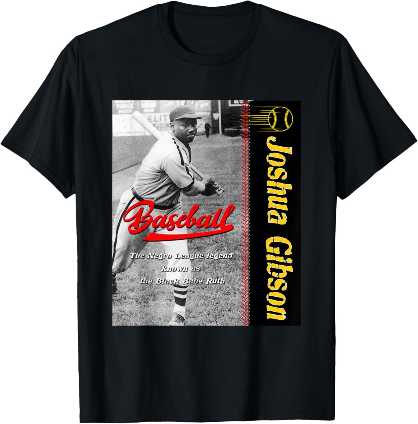 Josh Gibson_001 T-Shirt - T-Shirt | Black