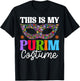 This is My Purim Costume Hamantash Hamantaschen Jewish PJS T-Shirt - T-Shirt | Black