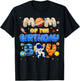Mom of The Birthday Boy Space Astronaut Matching Family T-Shirt - T-Shirt | Black