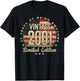 Vintage 2001 Limited Edition USA Flag 25-Year-Old Age 25 T-Shirt - T-Shirt | Black