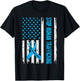 Human Trafficking Awareness USA Flag Stop Human Trafficking T-Shirt - T-Shirt | Black