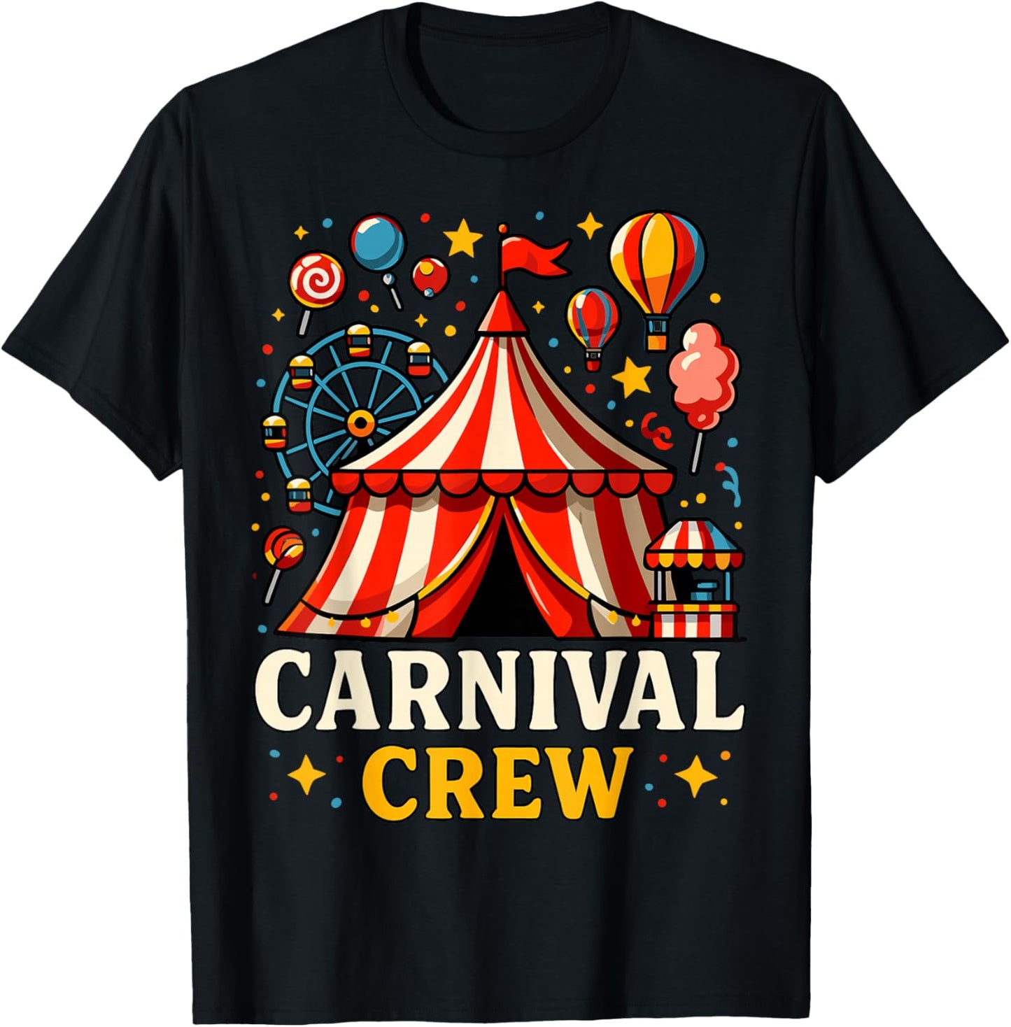 Funny Costume Party Carnival Crew T-Shirt - T-Shirt | Black