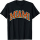 Miami Florida FL Vintage Athletic Sports Souvenir Men Women T-Shirt - T-Shirt | Black