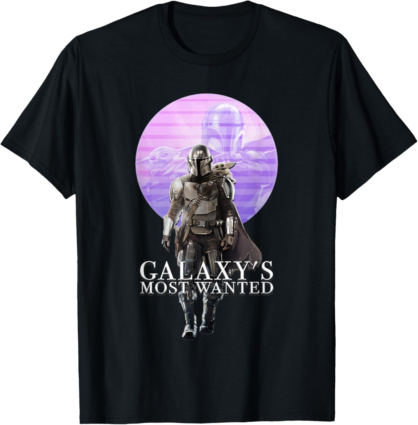 Star Wars The Mandalorian and Grogu Galaxy's Most Wanted Duo T-Shirt - T-Shirt | Black