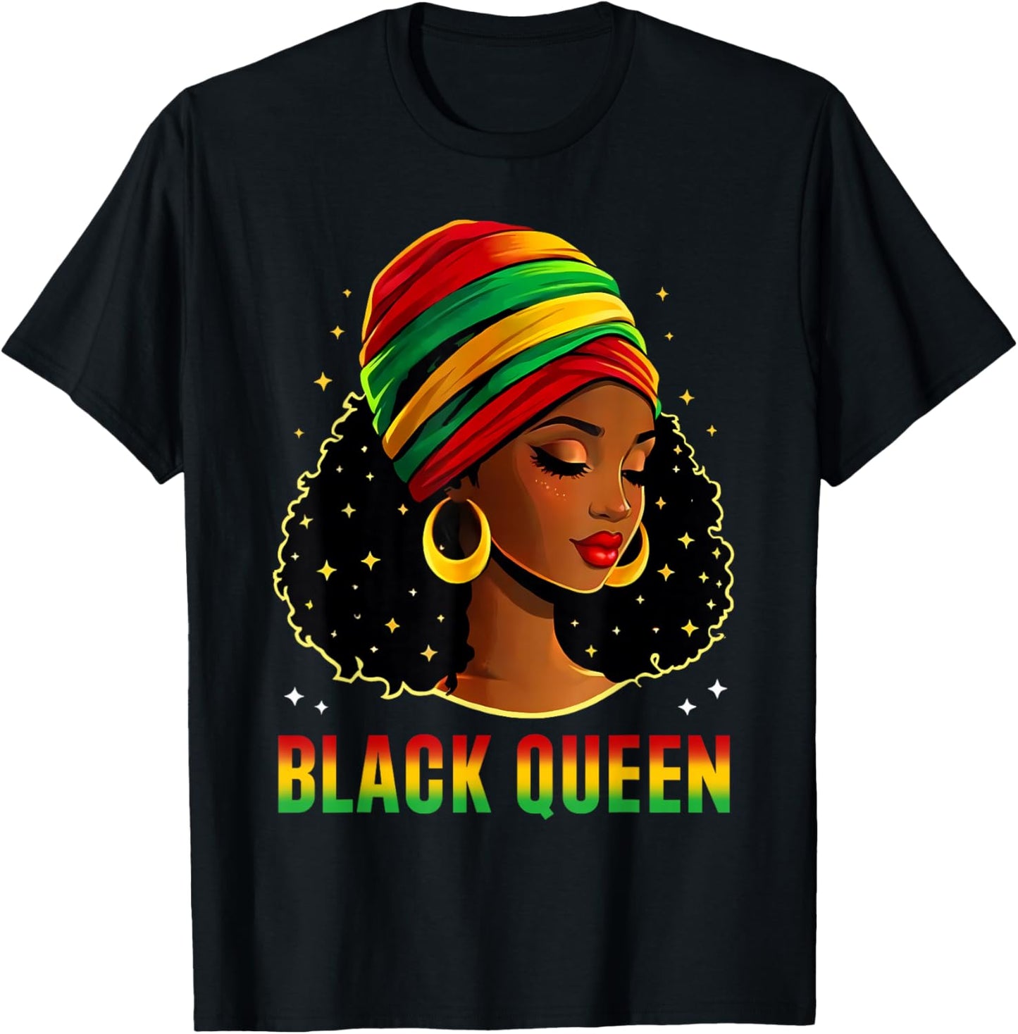 Black Queen Black Woman Black History Month African Pride T-Shirt - T-Shirt | Black