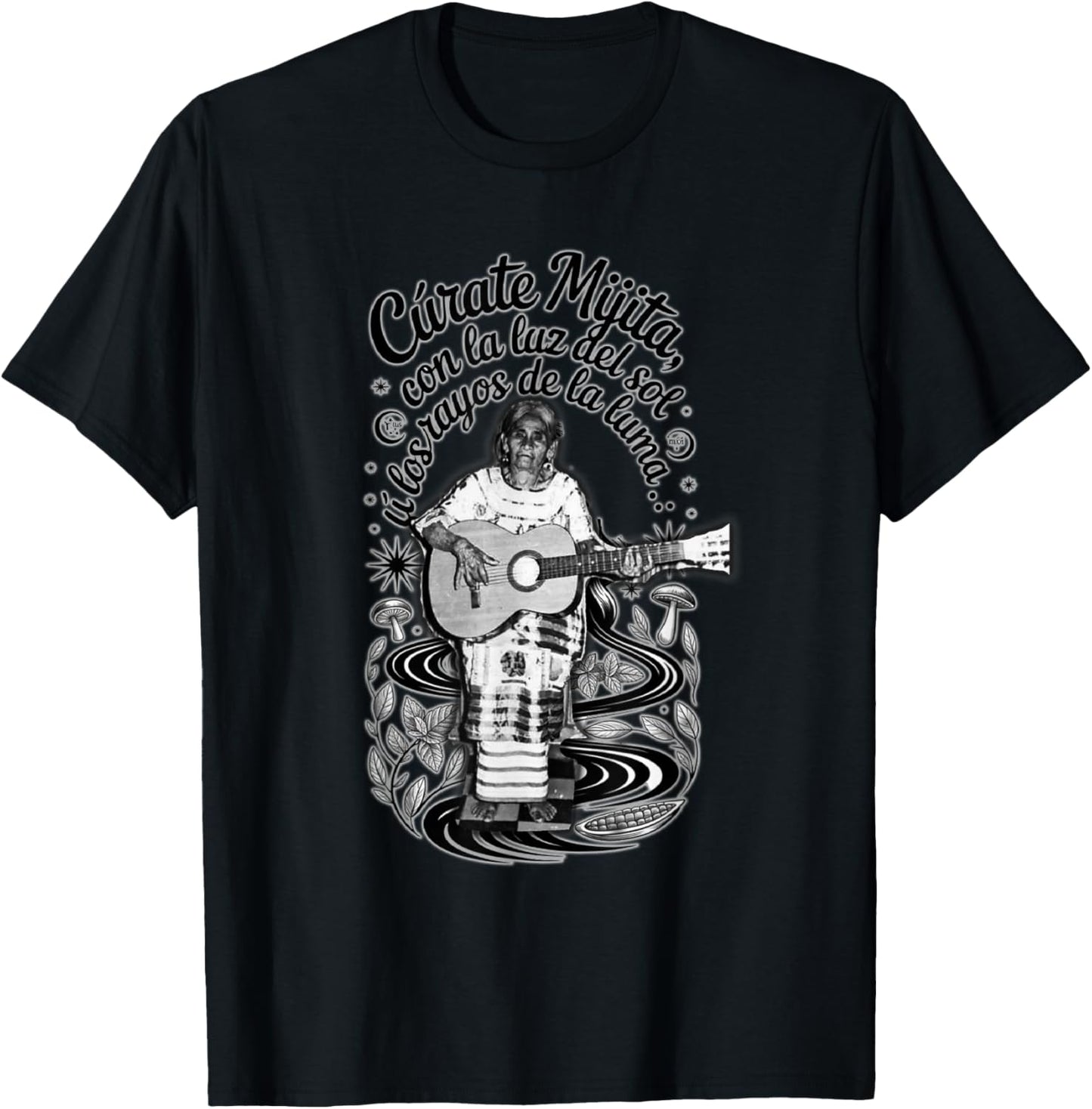 Maria Sabina, Curandera Mexicana T-Shirt - T-Shirt | Black