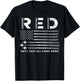 Remember Everyone Deployed RED Friday Military American Flag T-Shirt - T-Shirt | Black