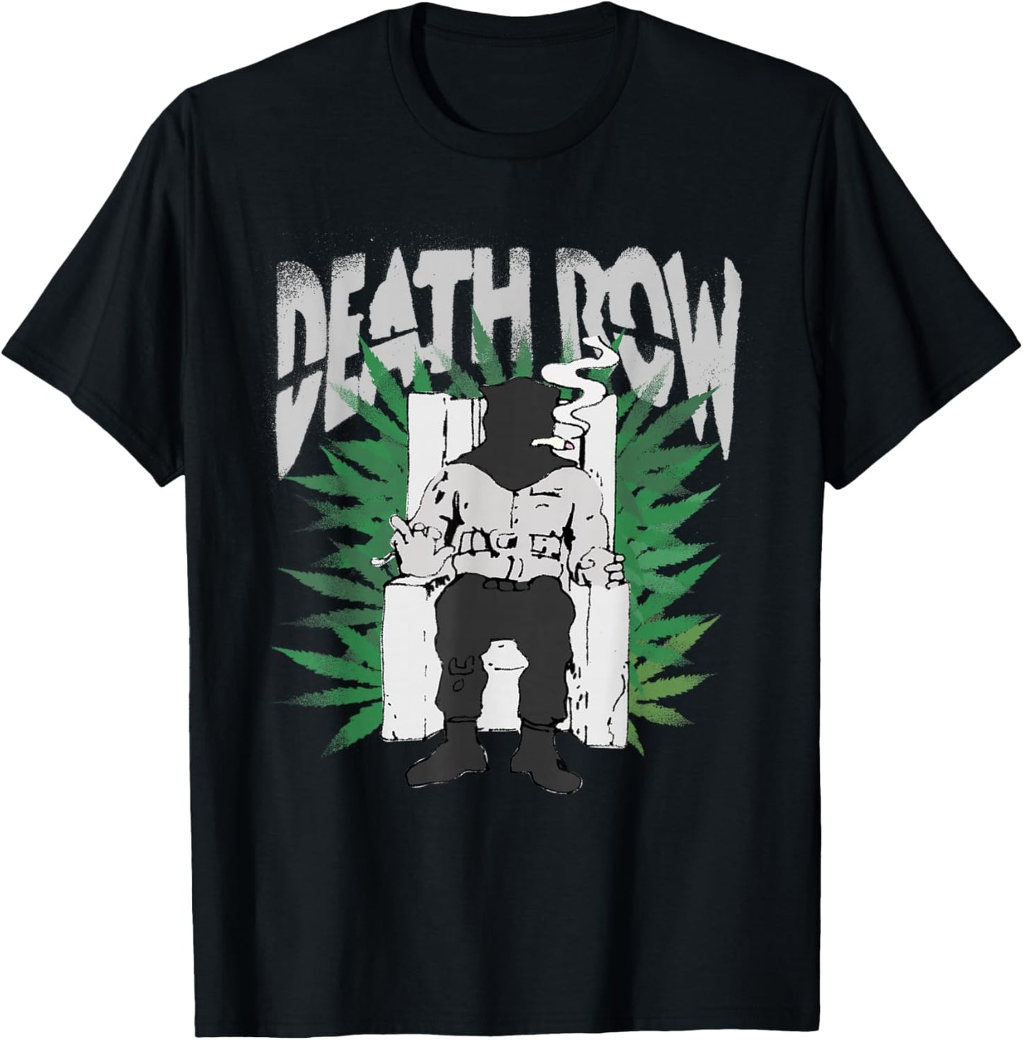 Official Death Row Records Chair Leaf T-Shirt - T-Shirt | Black