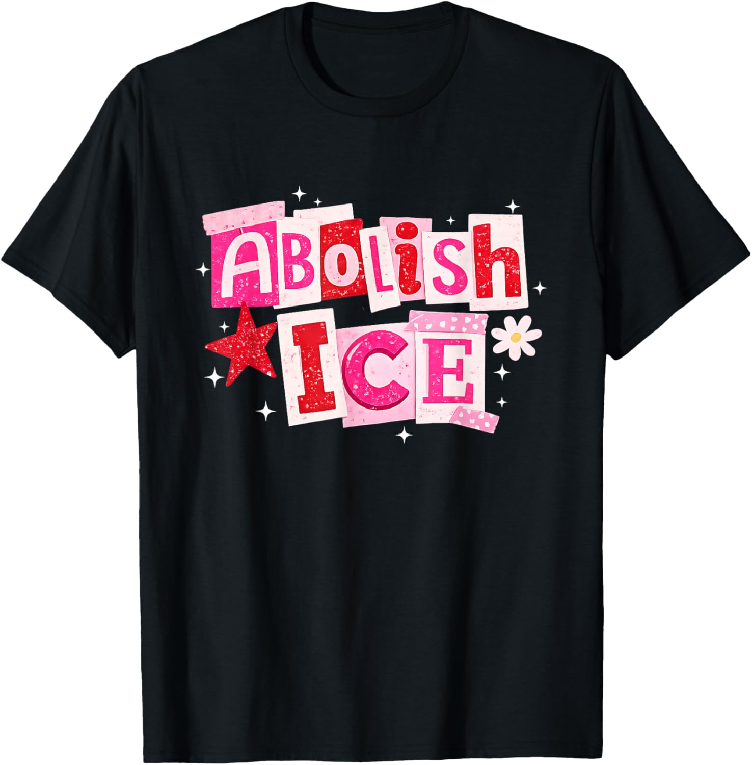Abolish ICE, Valentine Funny T-Shirt - T-Shirt | Black