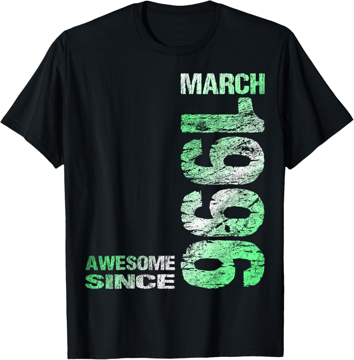 Awesome Since March 1996 30th Birthday T-Shirt - T-Shirt | Black
