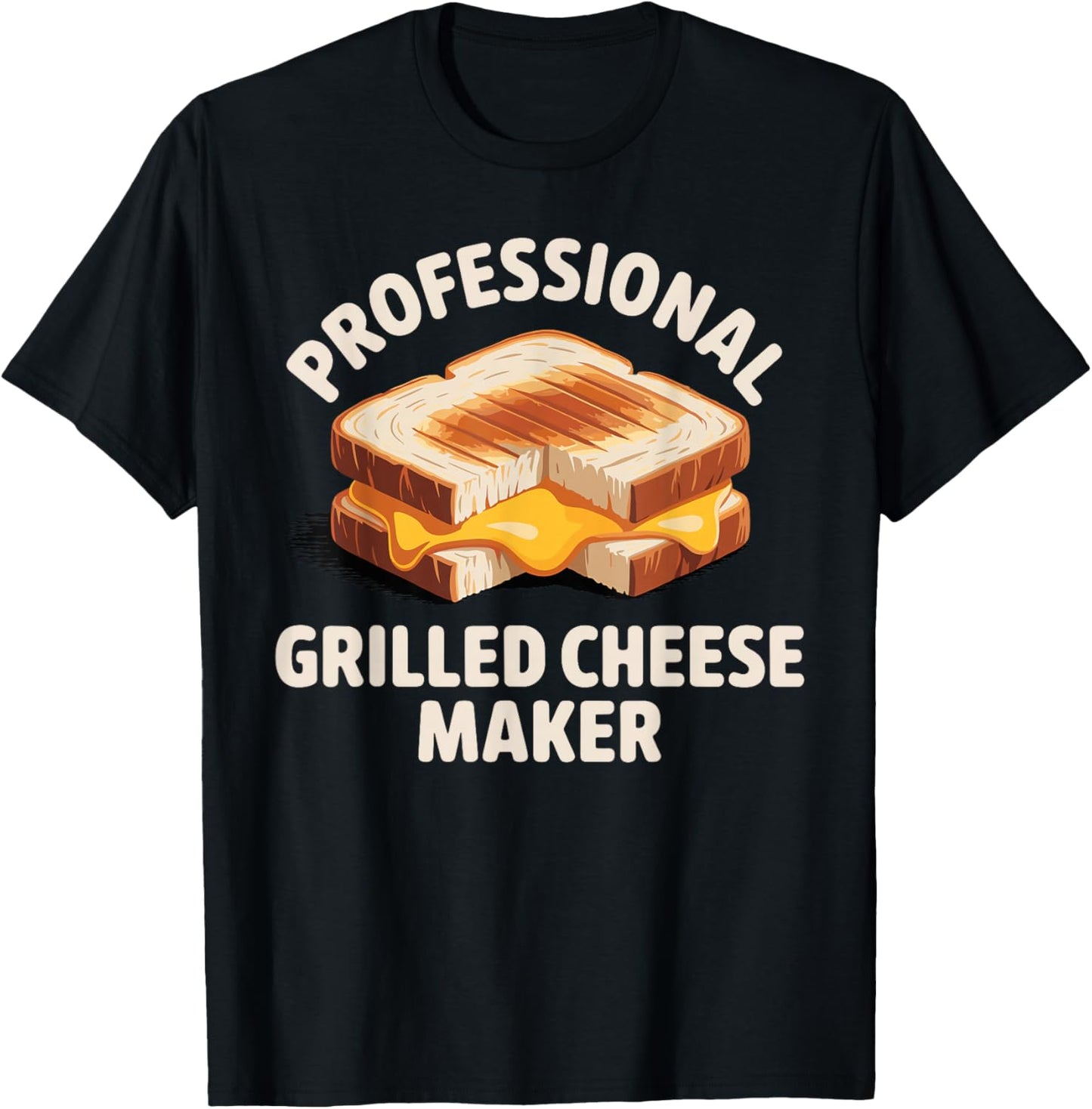 Grilled Cheese Design Women Grilled Cheese Sandwich T-Shirt - T-Shirt | Black