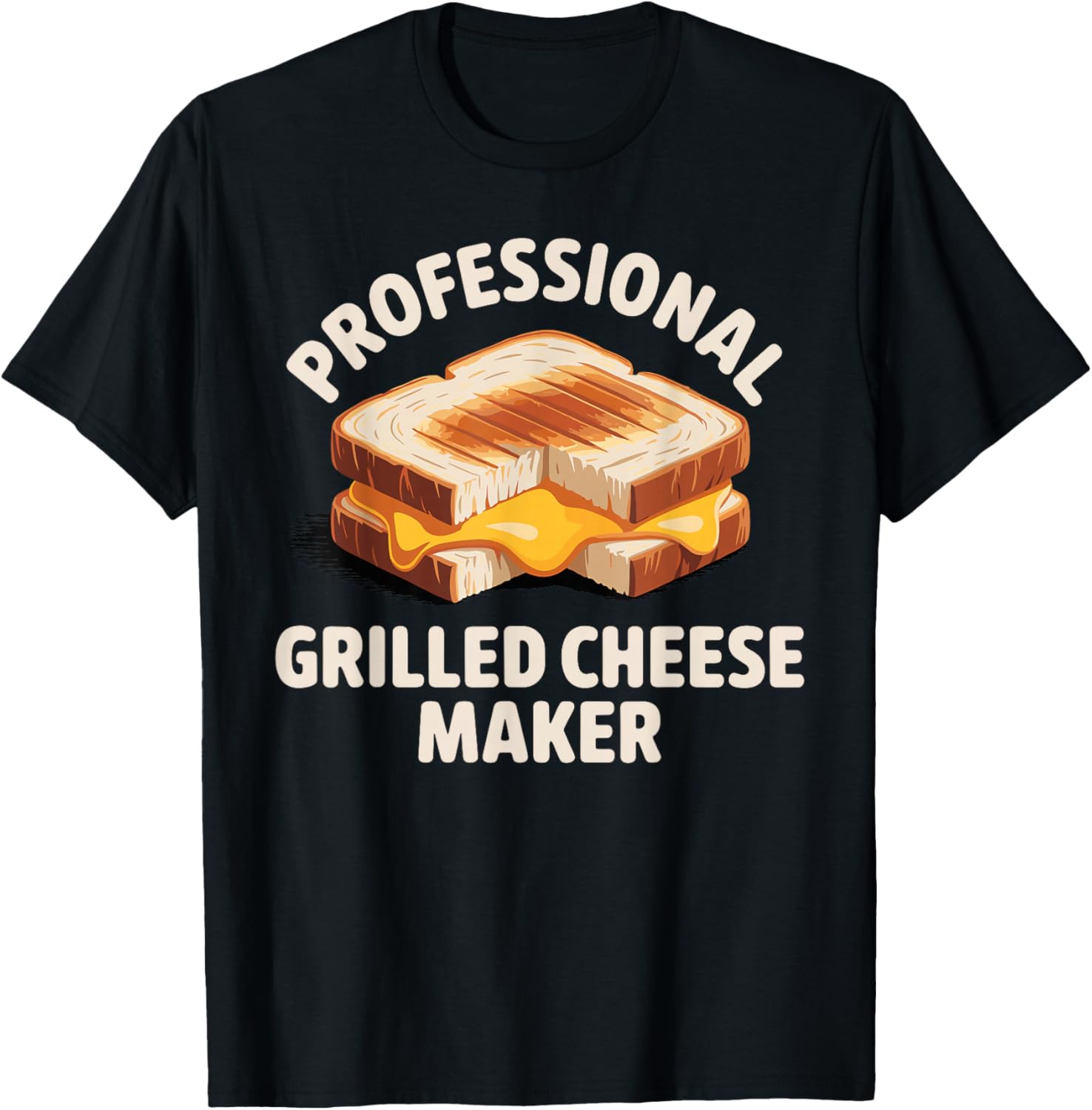 Grilled Cheese Design Women Grilled Cheese Sandwich T-Shirt - T-Shirt | Black