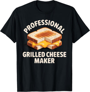 Grilled Cheese Design Women Grilled Cheese Sandwich T-Shirt - T-Shirt | Black