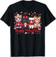Happy Meowentines Cute Valentine Cat Lovers Girls Women Kid T-Shirt - T-Shirt | Black