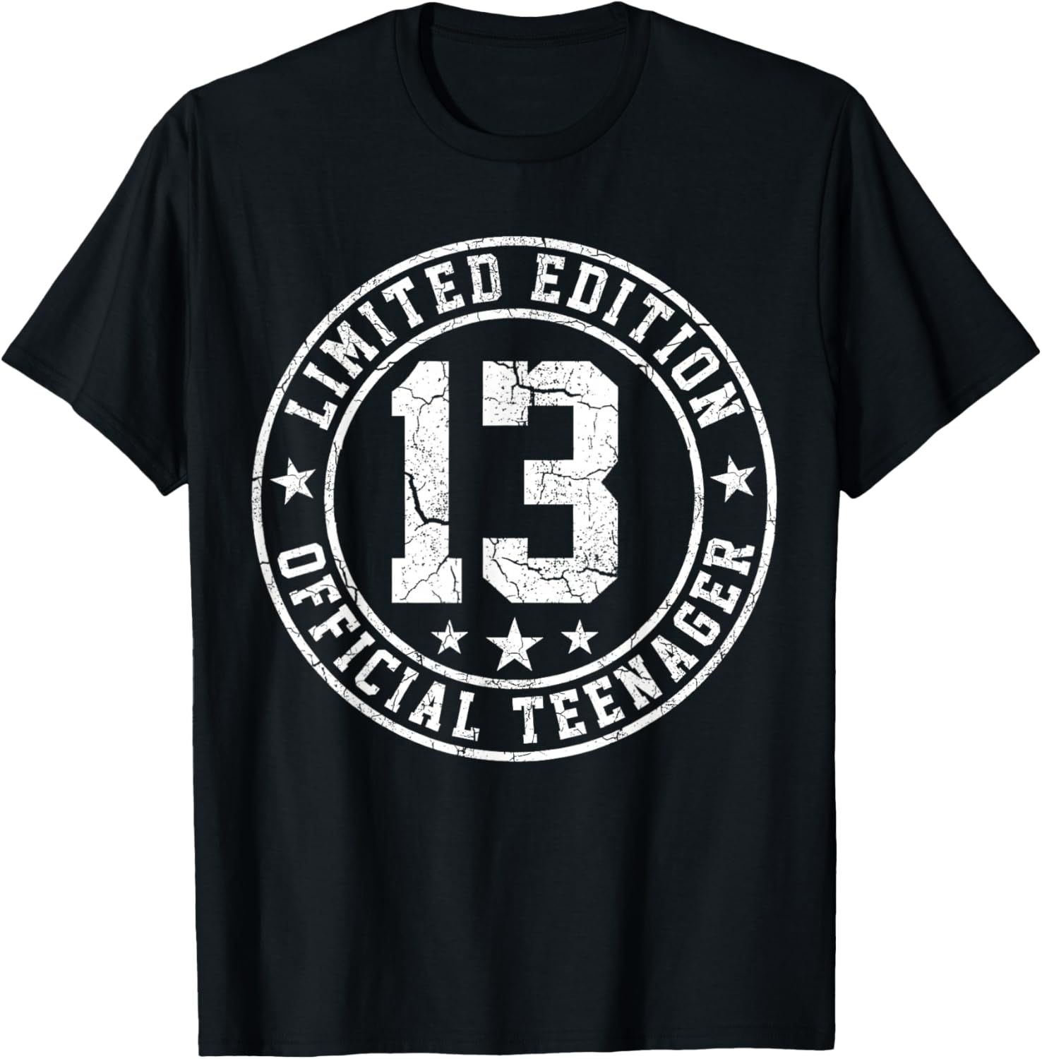 13th Bday Boys Official Teenager Limited Edition Birthday T-Shirt - T-Shirt | Black