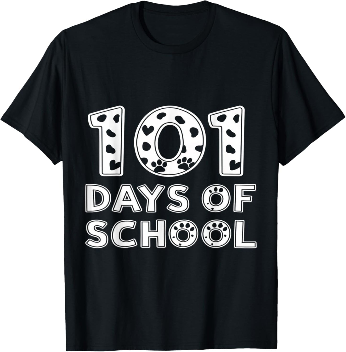 Happy 101 Days School Cute Dog 100 Days Smarter Student Kids T-Shirt - T-Shirt | Black