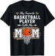 My Favorite Basketball Player Calls Me Mom Funny Basketball T-Shirt - T-Shirt | Black