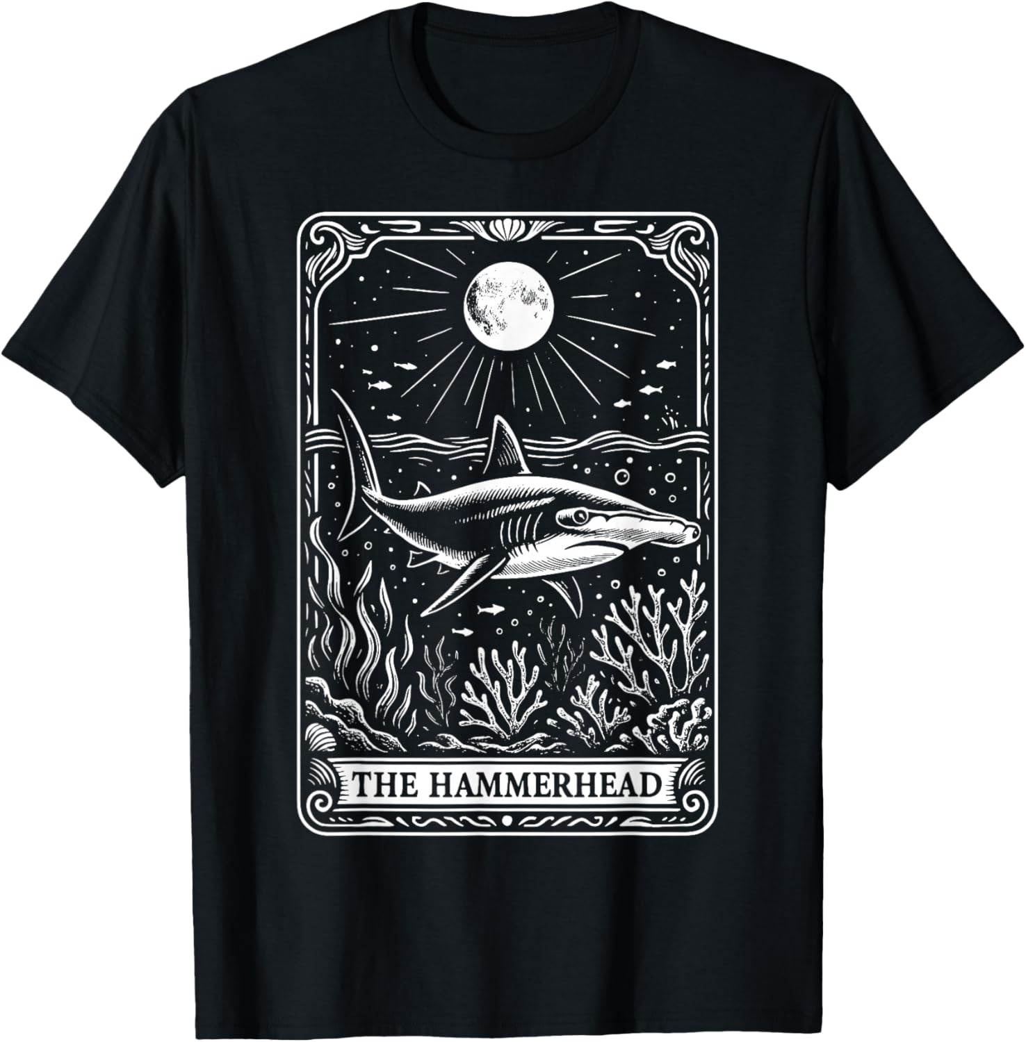 The Hammerhead Tarot Card T-Shirt - T-Shirt | Black
