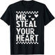Mr Steal Your Heart for Boys Toddlers Valentine's Day Kids T-Shirt - T-Shirt | Black