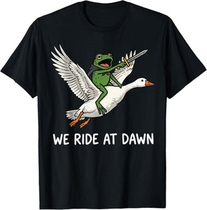 We Ride at Dawn Frog T-Shirt - T-Shirt | Black
