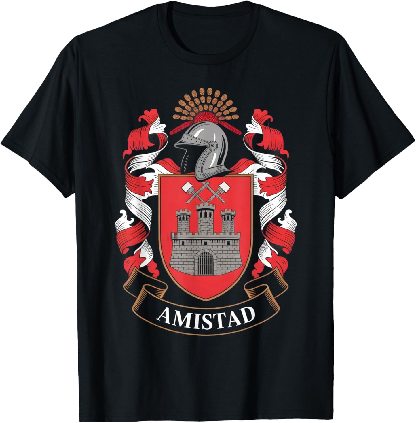 AMISTAD, House of Givers, RCA Friendship School Spirit T-Shirt - T-Shirt | Black