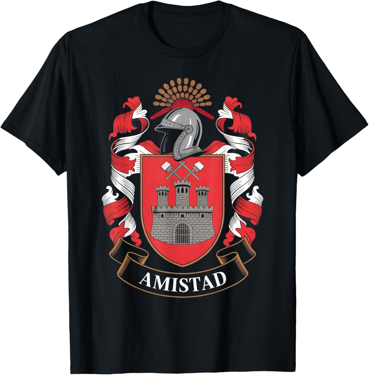 AMISTAD, House of Givers, RCA Friendship School Spirit T-Shirt - T-Shirt | Black