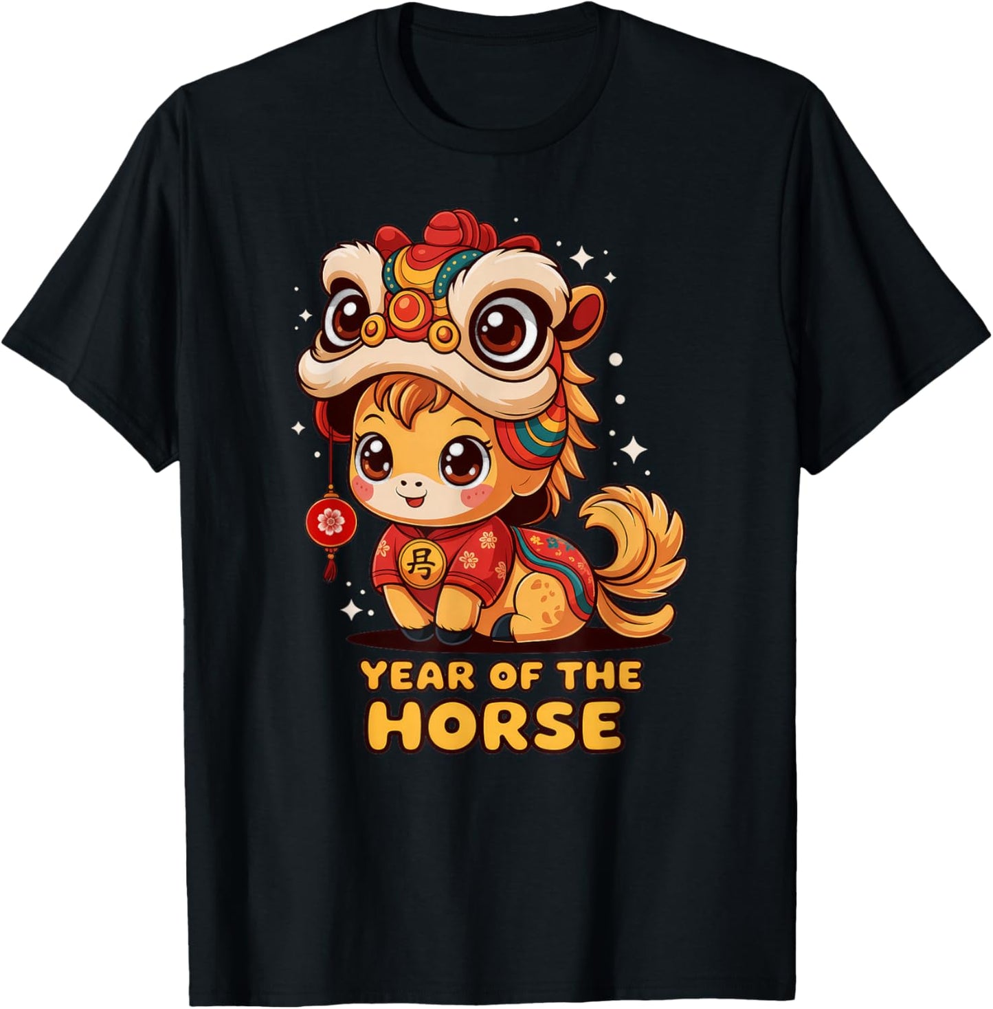 Chinese New Year of The Horse 2026 Lunar New Year T-Shirt - T-Shirt | Black