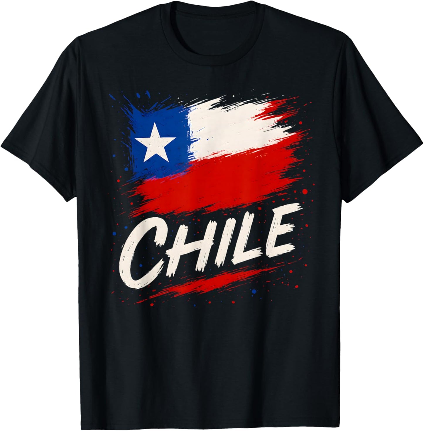 Chile Chilean Flag T-Shirt - T-Shirt | Black