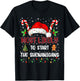 Most Likely to Start All The Shenanigans Family Xmas Holiday T-Shirt - T-Shirt | Black