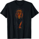 Lion - Artistic King of Animals T-Shirt - T-Shirt | Black