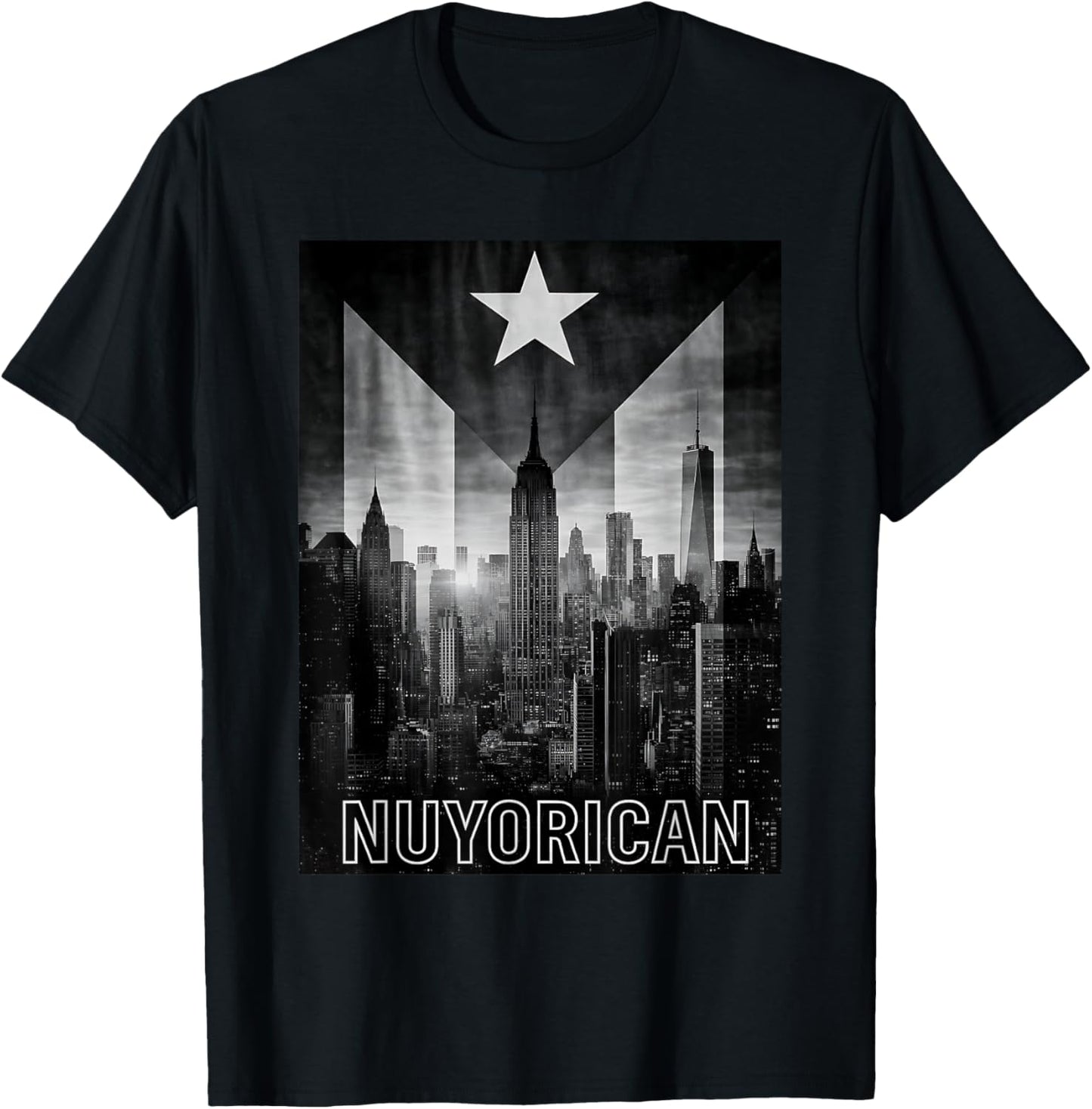 Puerto Rican NY Men Women Taino Flag Puerto Rico Nuyorican T-Shirt - T-Shirt | Black