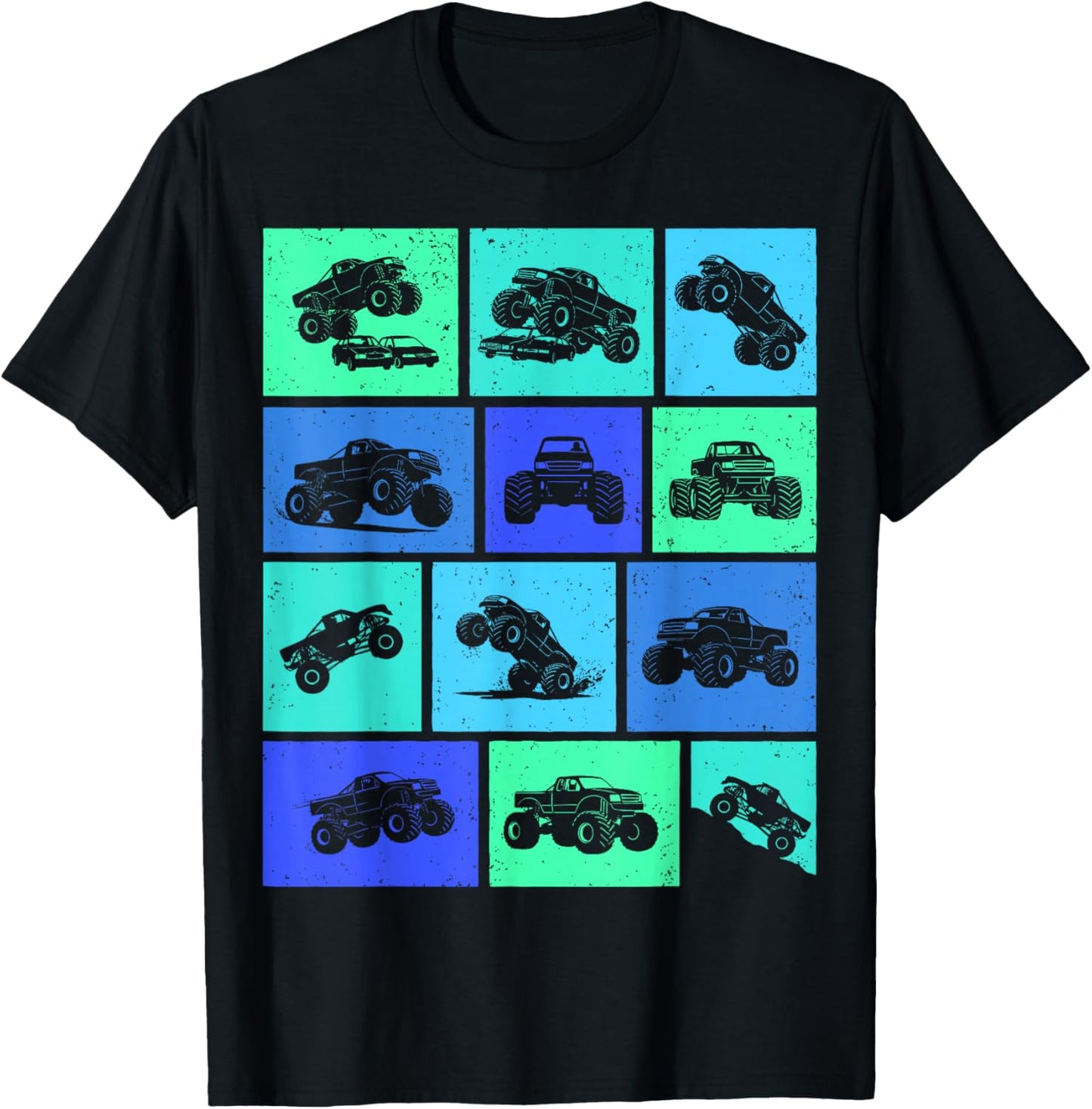 Monster Truck Boys Kids T-Shirt - T-Shirt | Black