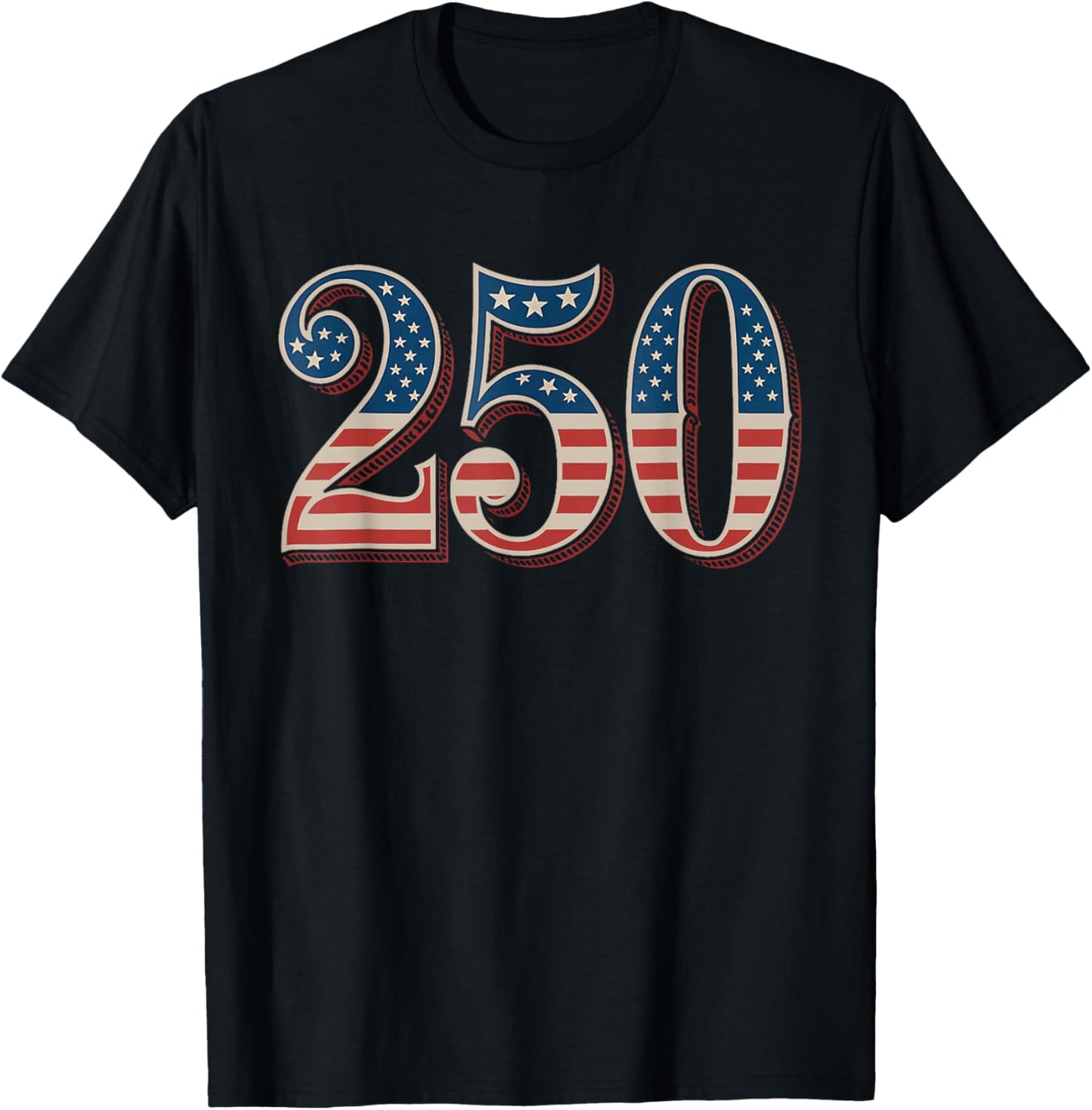 250 Years of Freedom Semiquincentennial 1776-2026 Patriot T-Shirt - T-Shirt | Black
