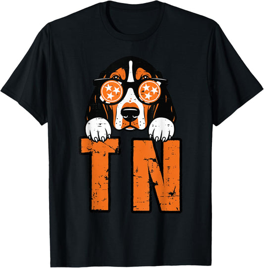 Tennessee Dog Men Kids Women Boys Girls Youth Teen T-Shirt - T-Shirt | Black