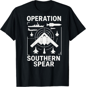 Operation Southern Spear Military Tactical Patriotic T-Shirt - T-Shirt | Black