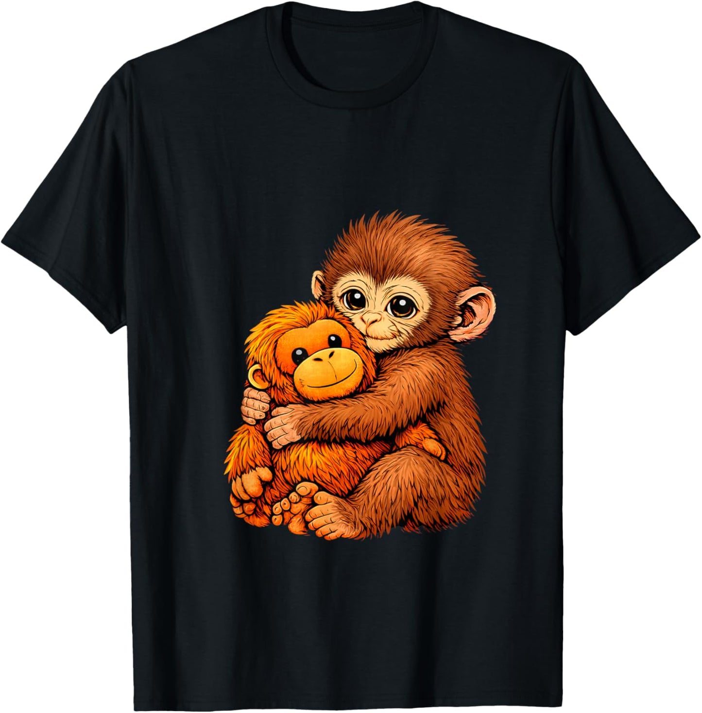 Punch Baby Monkey Funny Animal T-Shirt - T-Shirt | Black