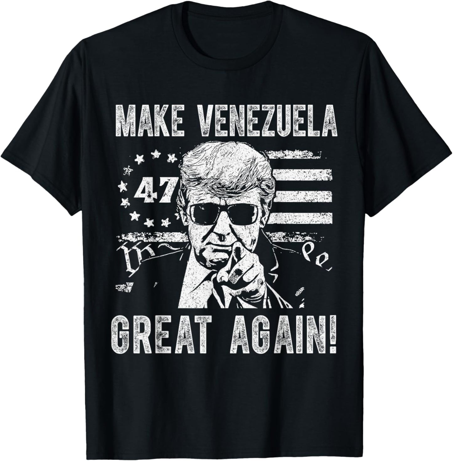 Trump Make Venezuela Great Again T-Shirt - T-Shirt | Black