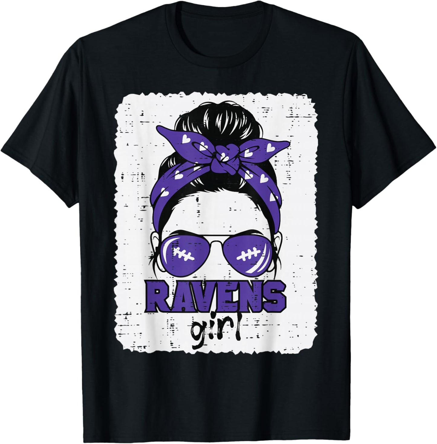 Raven Girl Men Women Kids Boys Girls Youth Teen T-Shirt - T-Shirt | Black