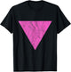 The Pink Triangle - LGBT Gay Pride Symbol - Vintage T-Shirt - T-Shirt | Black