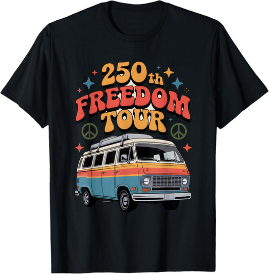 250 Years 1776-2026 250th Birthday Camping T-Shirt - T-Shirt | Black