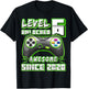 Level 6 Unlocked Birthday Boy Gamer 6 Year Video Game 2020 T-Shirt - T-Shirt | Black