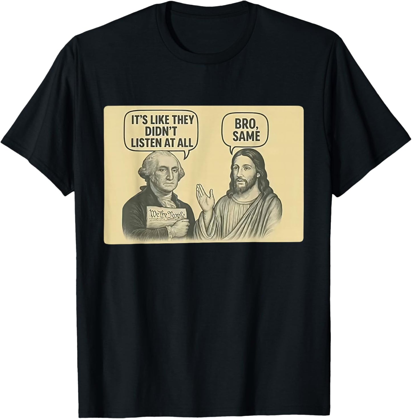 Its Like They Didnt Listen at All bro Same Meme T-Shirt - T-Shirt | Black