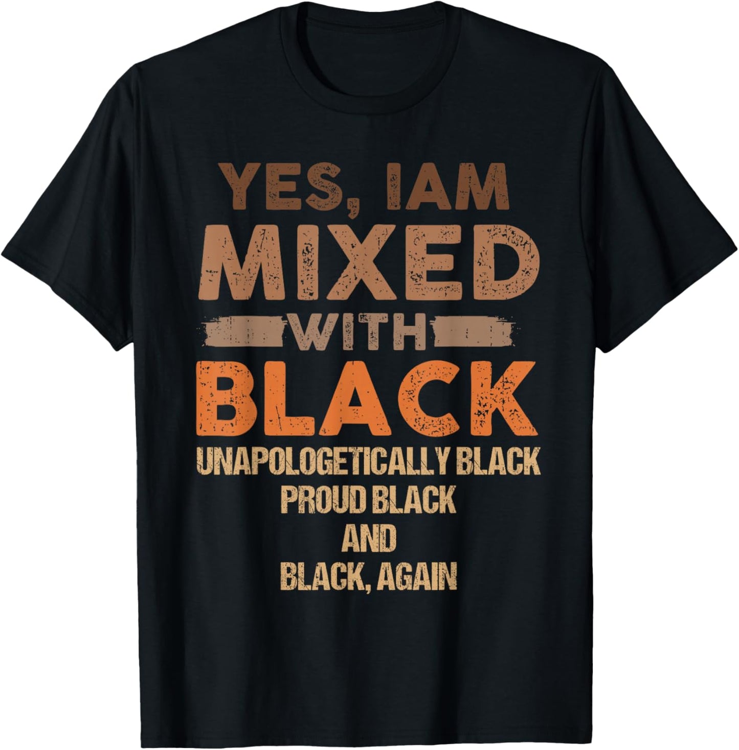 Unapologetically Black Melanin Black History Black & Proud T-Shirt - T-Shirt | Black