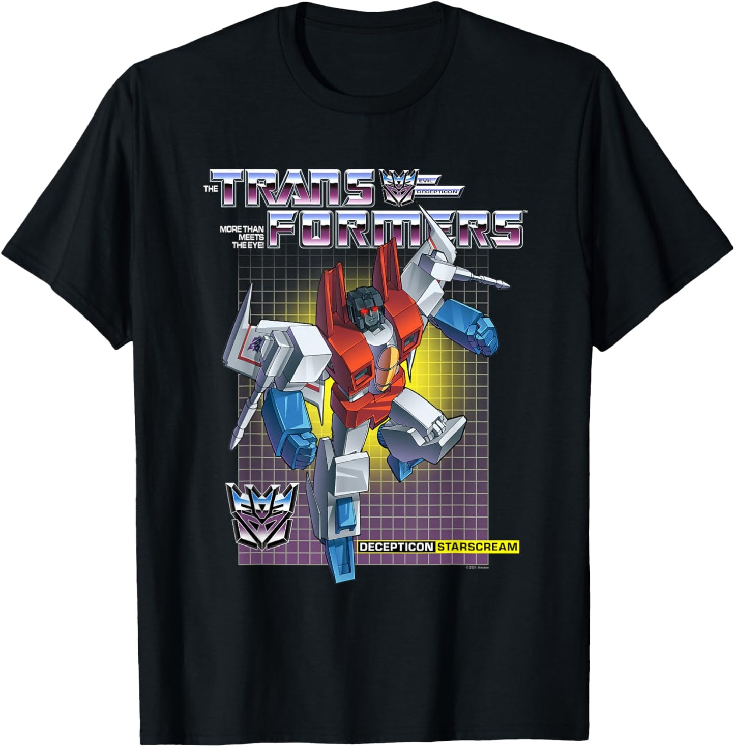 Transformers Decepticon Starscream T-Shirt - T-Shirt | Black