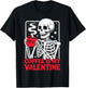 Skeleton Coffee is My Valentine T-Shirt - T-Shirt | Black